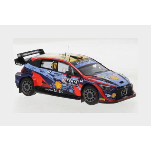 1:43 IXO Hyundai I20 Coupe Wrc Mobis #11 Rally Safari 2022 T.Neuville M.Wydaeghe 2 Tone Blue Red RAM855.22