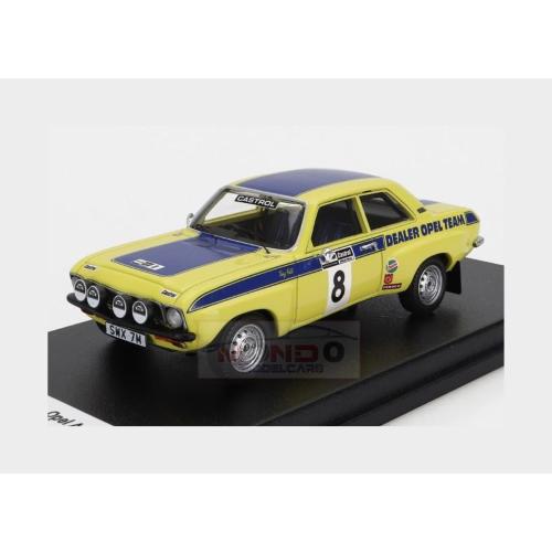 1:43 TROFEU Opel Ascona (Night Version) #8 Rally Welsh 1974 T.Fall M.Broad Yellow Blue TRFDSN117