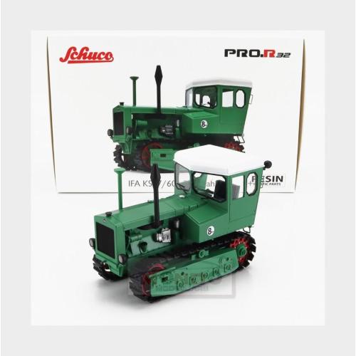 1:32 SCHUCO Ifa Ks07 Tractor Cingolato 1953 Green 450916700