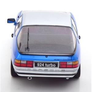 1:18 KK SCALE Porsche 924 Turbo Silver & Blue Metallic 1986 KKDC180903
