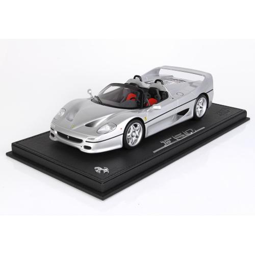 1:18 BBR Ferrari F50 Spider 1995 Con Vetrina With Showcase Argento Nurburgring Metallizzato P18190E-VET