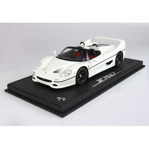 1:18 BBR Ferrari F50 Spider 1995 Con Vetrina With Showcase Bianco Avus P18190F1-VET