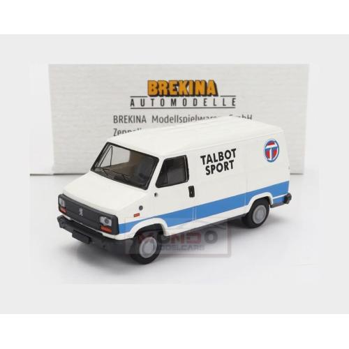 1:87 BREKINA PLAST Peugeot J5 Van Talbot Sport Rally Assistance 1981 White Blue BRE34920