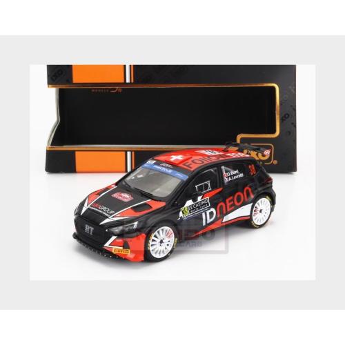 1:43 IXO Hyundai I20 #Rally2 #38 Rally Montecarlo 2023 O.Burri A.Levratti Black Red RAM891.22