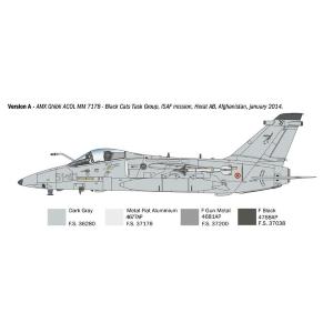 1:72 ITALERI Embraer Amx Ghibli Military Airplane 1985 Kit IT1460