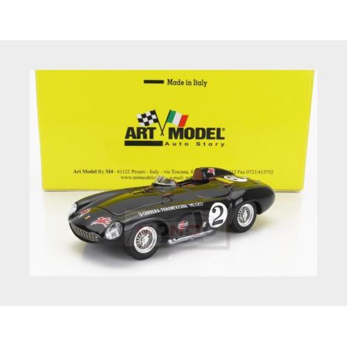 1:43 ART MODEL Ferrari 750 Monza Spider 3.0L #2 Rally Carrera Panamericana Mexico 1954 Alfonso De Portago Black ART366-2