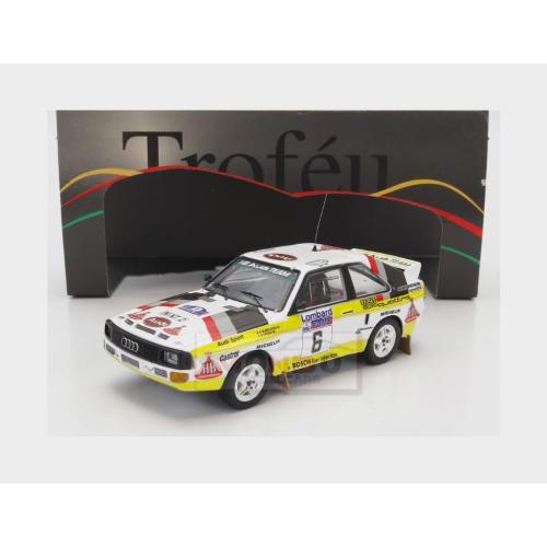 1:43 TROFEU Audi Quattro Sport Team Hb #6 Rally Rac Lombard 1984 M.Mouton F.Pons White Yellow Brown FRRUK93