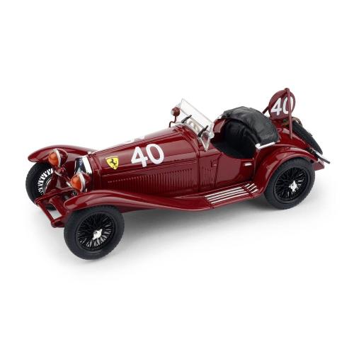 1:43 BRUMM Alfa Romeo 8C 2300 Spider Team Scuderia Ferrari #40 2Nd 24H Spa 1932 P.Taruffi G.D'Ippolito R655