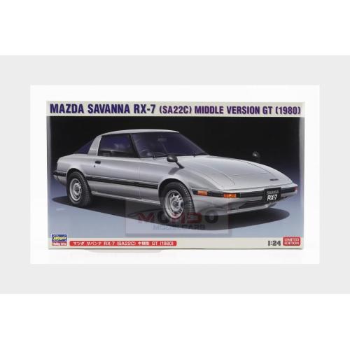 1:24 HASEGAWA Mazda Savanna Rx-7 Sa22C Middle Version Gt 1980 Kit HA20635