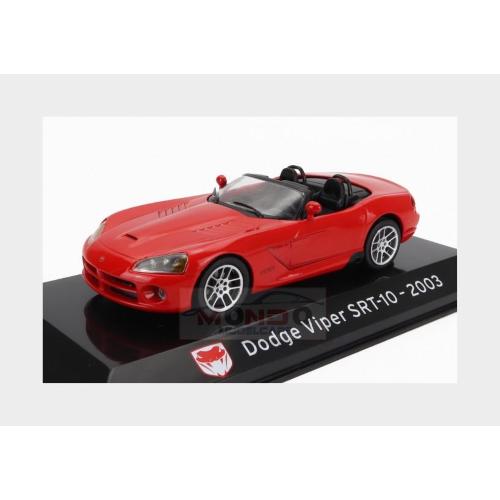 1:43 EDICOLA Dodge Viper Srt-10 Spider 2003 Con Vetrina With Showcase Red ABSUP050