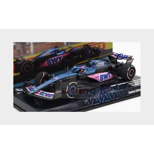 1:43 MINICHAMPS Renault F1 A523 Team Bwt Alpine #31 8Th Miami Gp 2023 Esteban Ocon Blue Black Pink 447230331