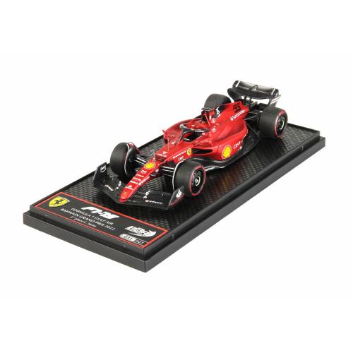 1:43 BBR Ferrari F1-75 Team Scuderia Ferrari #55 2Nd Bahrain Gp 2022 Carlos Sainz Red BBRC275B