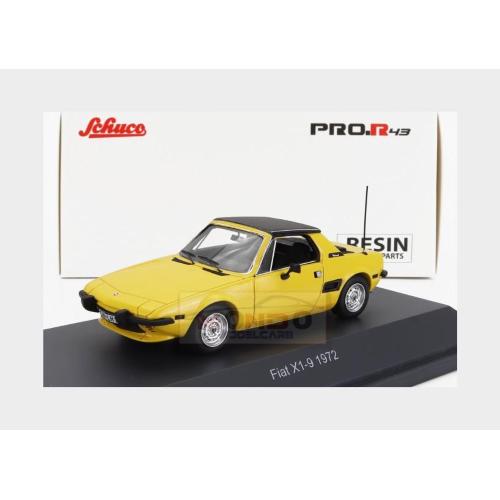 1:43 SCHUCO Fiat X1/9 Closed 1972 Yellow Black 450924900