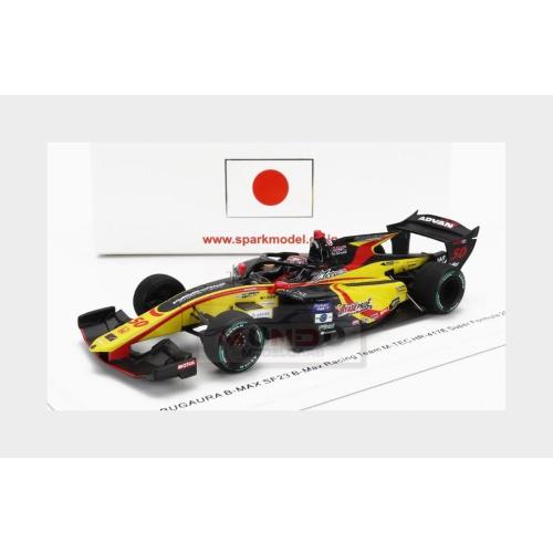 1:43 SPARK Dallara Sf23 Honda M-Tec Hr-417E Team B-Max Racing #50 Super Formula Season 2023 Nobuharu Matsushita Yellow Red Black SFJ017