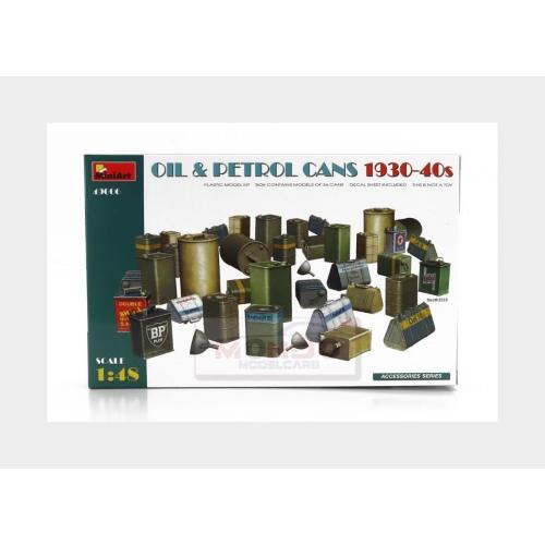 1:48 MINIART Accessories Oil & Petrol Cans 1930-1940 Kit MA49006