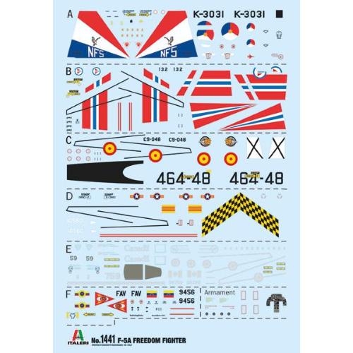1:72 ITALERI F-5A Freedom Fighter Kit IT1441