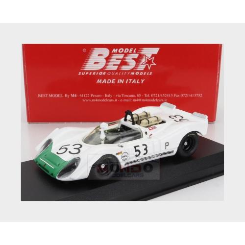 1:43 BEST Porsche 908/2 Spider #53 Winner 6H Brands Hatch 1969 J.Siffert B.Redman White Green BE9042-2