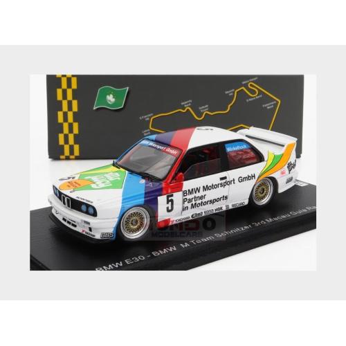 1:43 SPARK Bmw 3-Series (E30) Team Schnitzer #5 3Rd Race Guia Macau 1991 J.Winkelhock White Blue Red SA227