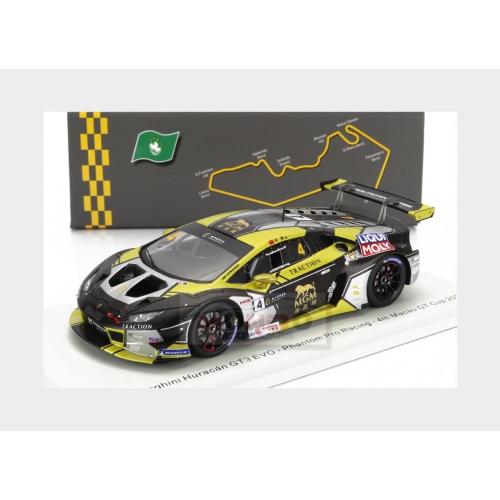 1:43 SPARK Lamborghini Huracan Gt3 Evo Team Phantom Pro Racing #4 4Th Gt Cup Macau 2022 Ling Kang Yellow Black SA266