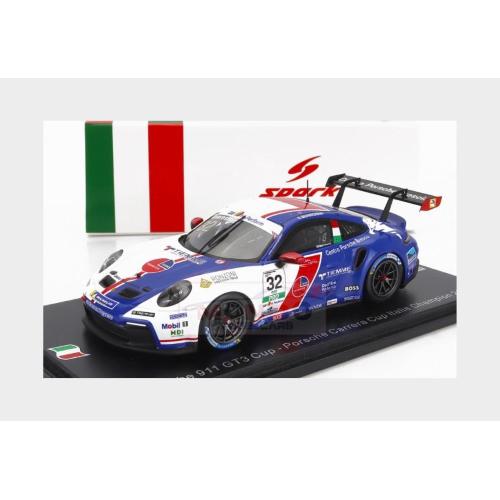 1:43 SPARK Porsche 911 991-2 Gt3 Team Ab Racing #32 Champion Italy Porsche Carrera Cup Season 2022 G.Quaresmini SI024