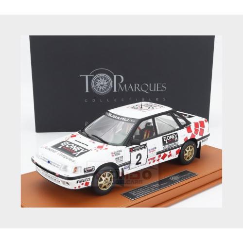 1:18 TOPMARQUES Subaru Legacy Rs #2 Winner British Rally 1993 Richard Burns Robert Reid White TOP118C