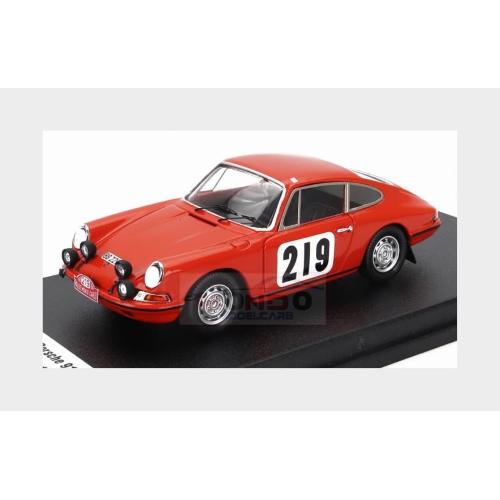 1:43 TROFEU Porsche 911T Coupe #219 10Th Rally Montecarlo 1968 Bjorn Waldegaard Lars Helmer Orange TRFDSN139