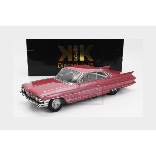 1:18 KK SCALE Cadillac Series 62 Coupe Deville 1961 Pink Metallic KKDC181254