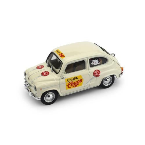1:43 BRUMM Seat 600D Commerciale Chupa Chups 1960 R637