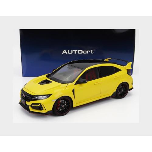 1:18 AUTOART Honda Civic Type R (Fk8) 2021 Yellow AA73225