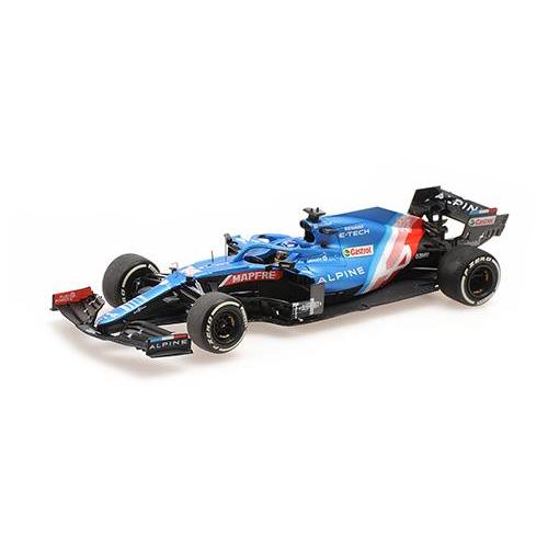1:43 MINICHAMPS Renault F1 A521 Renault E-Tech 20B Team Alpine #14 4Th Hungary Gp 2021 Fernando Alonso Blue Met Red White 417211214