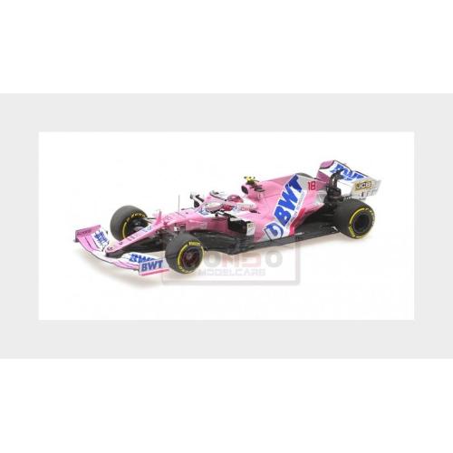 1:43 MINICHAMPS Mercedes Bwt F1 Rp20 Team Sportpesa Racing Point #18 3Rd Sakhir Gp 2020 L.Stroll Pink Matt Blue 417201618