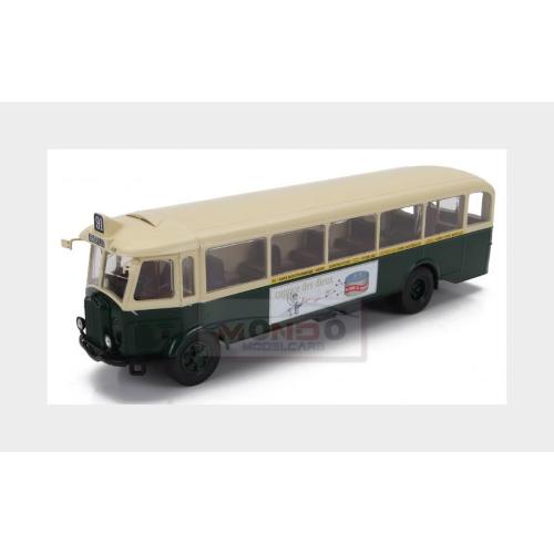1:43 EDICOLA Renault Tn4-H C2 Autobus Banlieue France 1946 Green Cream AUTDALMONCOLL115