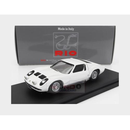 1:43 RIO Lamborghini Miura P400 1967 Personal Car Johnny Hallyday White RIO4713