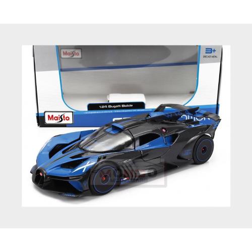 1:24 MAISTO Bugatti Bolide W16 8.0 Four-Turbo 1850Hp 500Km/H 2020 Blue Black MI32911-BL