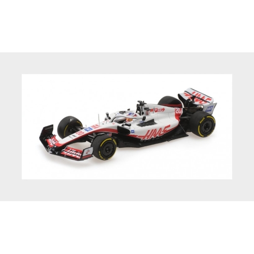 1:43 MINICHAMPS Haas F1 Vf-22 Ferrari Team Haas #20 Silverstone British Gp 2022 Kevin Magnussen White Black Red 417221020