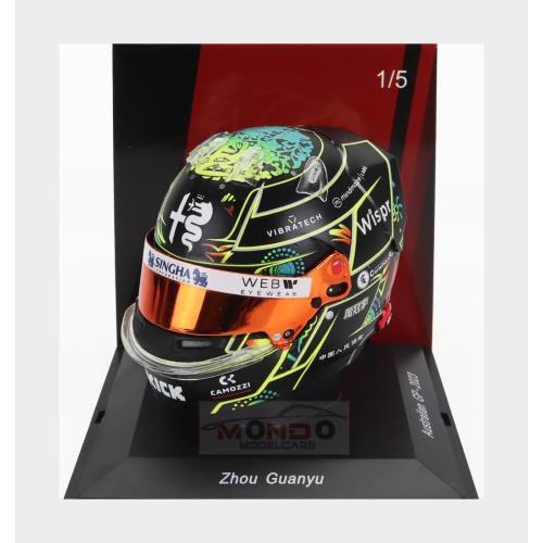 1:5 SPARK Bell Helmet F1 Casco Helmet 2023 Alfa Romeo C43 Team Stake #24 Australian Gp 2023 Guanyu Zhou 5HF110