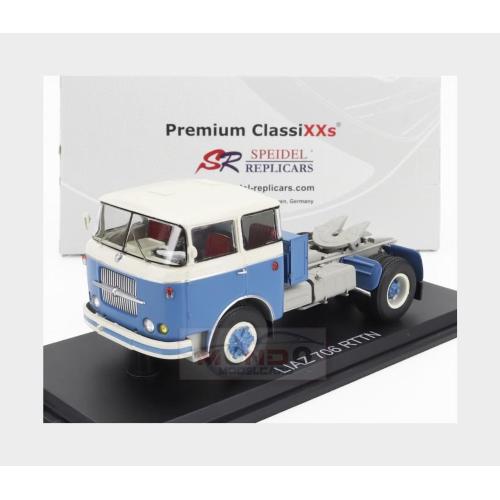 1:43 PREMIUM CLASSIXXS Liaz 706 Rttn Tractor Truck 2-Assi 1978 Light Blue White PREM47166