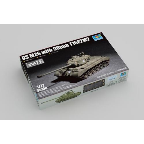 1:72 TRUMPETER KIT Us M26 With 90Mm T15E2M2 TR07170