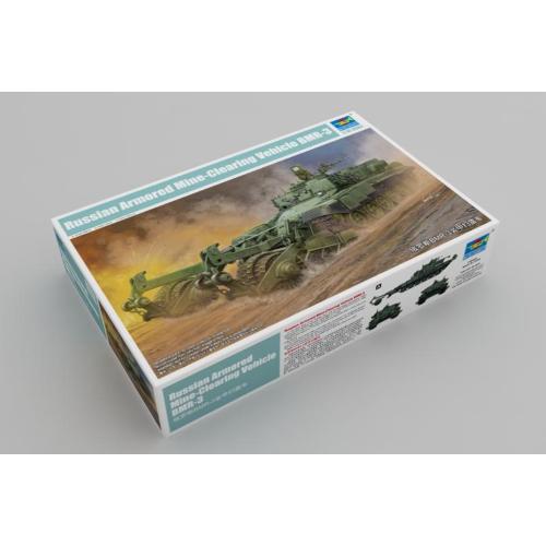 1:35 TRUMPETER KIT Russian Armored Mine-Clearing Vheicle Bmr-3 TR09552