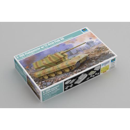 1:35 TRUMPETER KIT E-100 Flakpanzer W/12.8Cm Flak 40 TR09585