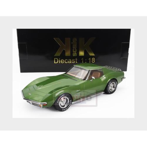 1:18 KK SCALE Chevrolet Corvette C3 Green Metallic 1972 KKDC181221