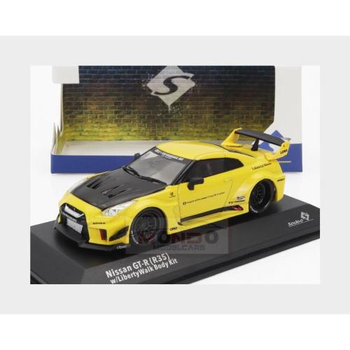 1:43 SOLIDO Nissan Gt-R (R35) Lb Works Silhouette Coupe 2019 Yellow Black SL4311206