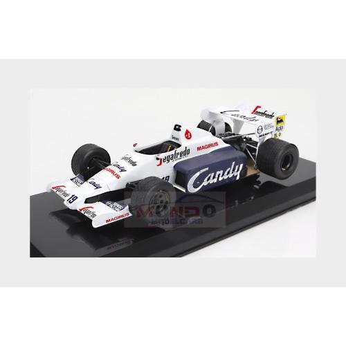 1:24 EDICOLA Toleman F1 Tg184 Hart Turbo #19 Season 1984 Ayrton Senna Blister Box White Blue ABFOR013