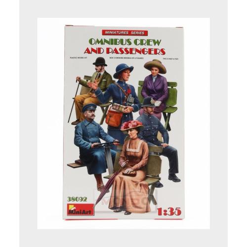 1:35 MINIART Figures Omnibus Crew And Passengers Kit MA38092