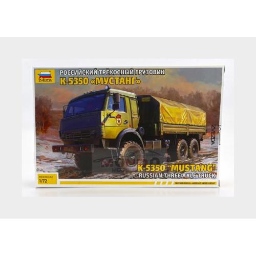 1:72 ZVEZDA Truck K-5350 Mustang Telonato Military 3-Assi 1989 Kit ZS5074