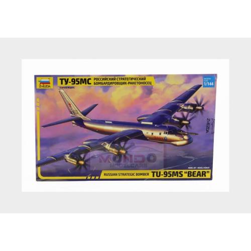 1:144 ZVEZDA Tupolev Ty-95Ms Bear Military Russian Airplane 1956 Kit ZS7038