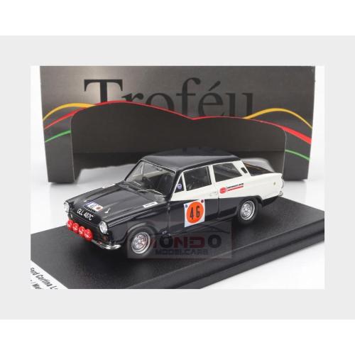 1:43 TROFEU Ford England Cortina Lotus (Night Version) #46 Rac Rally Lombard 1968 Chris Sciater Martin Holmes Black White FRRUK97