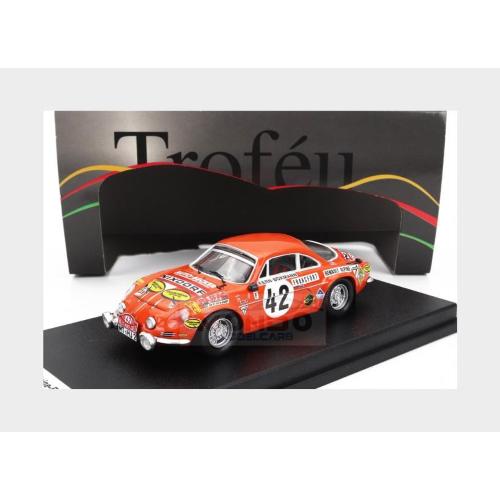 1:43 TROFEU Renault A110 Alpine (Night Version) #42 Rally Tour De La Reunion 1979 Bernard Beguin Philippe Ozoux Orange TRRFR69