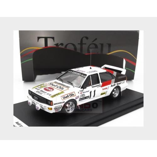 1:43 TROFEU Audi Quattro (Night Version) #11 Rally Sweden 1985 David Liewellin Phil Short White TRRSE25