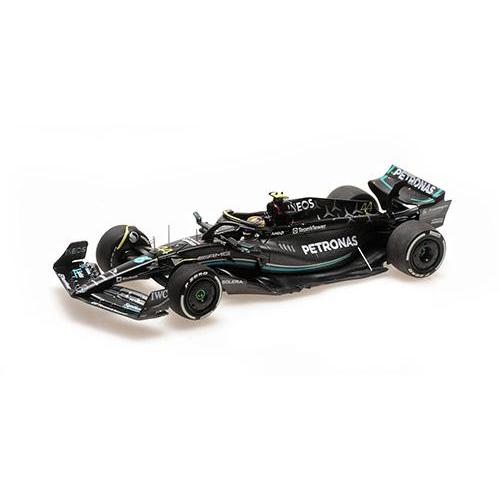 1:43 MINICHAMPS Mercedes Gp F1 W14 Team Mercedes-Amg Petronas Formula One #44 5Th Bahrain Gp 2023 Lewis Hamilton Matt Black 417230144